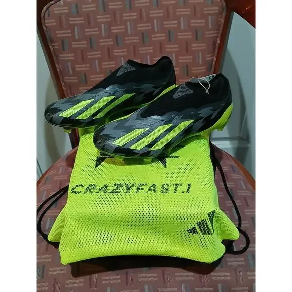 New Men's 6.5 Wonen's 8 Adidas X Crazyfast.1 LL FG Laceless Soccer Cleats IG0765